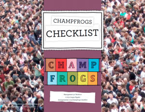 Champfrogs Checklist